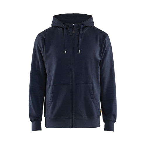 Blaklader Men's Hoodie with zipper dark navy blue with logo